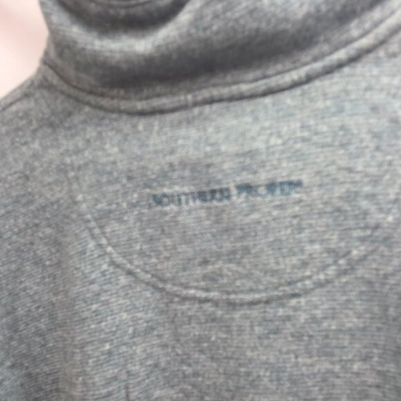 Southern Proper Grey Quarter Zip Pullover Mens Sweater Size S - Picture 9 of 10